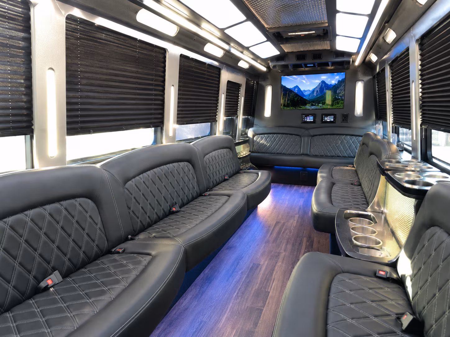 Fort Lee Birthday, Sweet 16, & Quinceañera Transportation party bus exterior