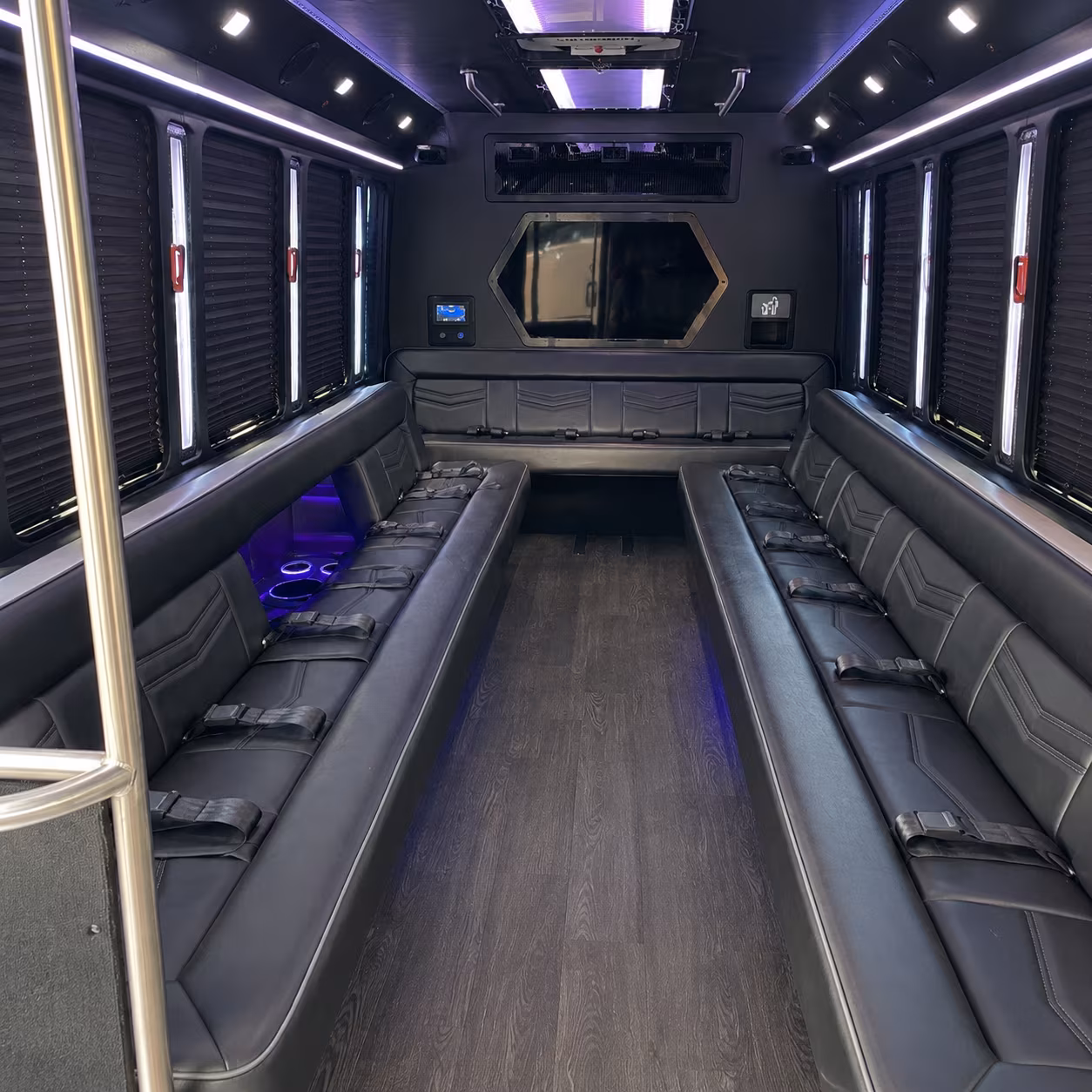 Fort Lee Birthday, Sweet 16, & Quinceañera Transportation party bus exterior