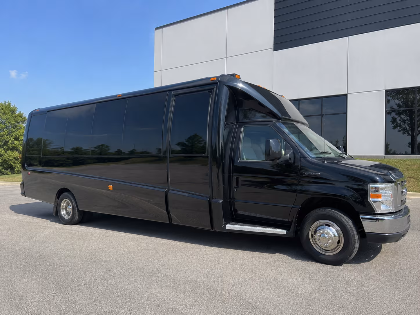Fort Lee Private Event Transportation party bus exterior