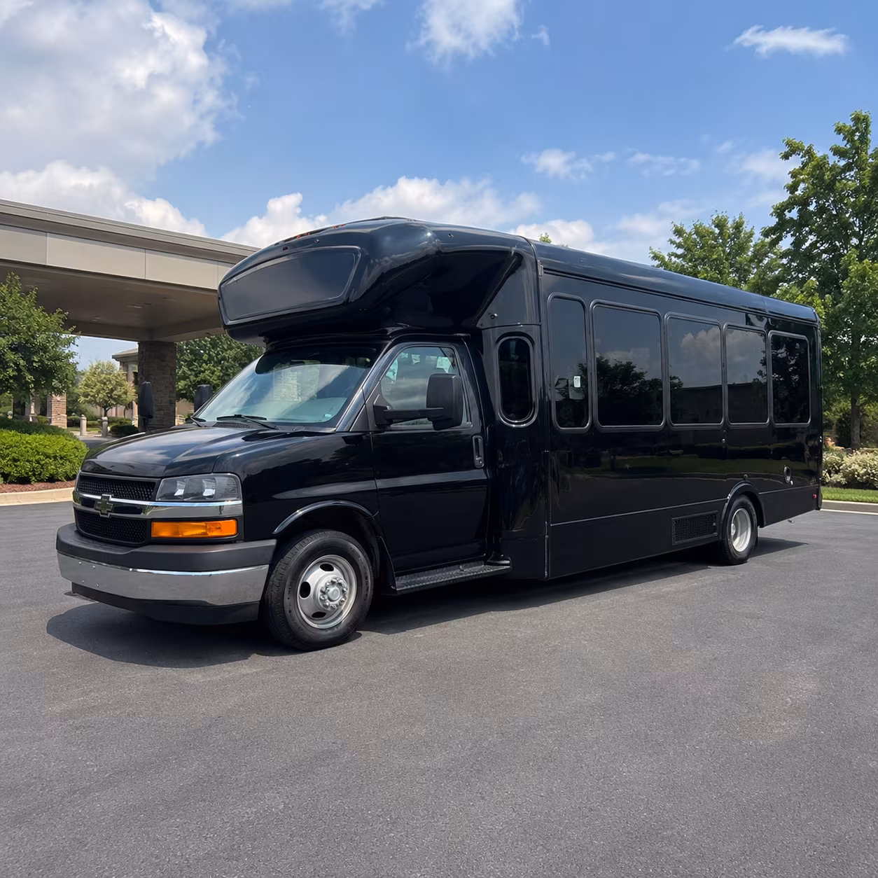 Fort Lee Private Event Transportation party bus exterior