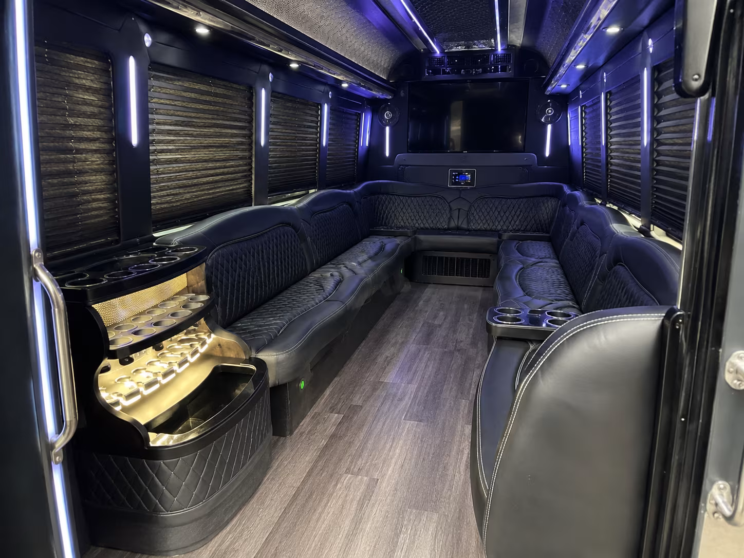 Fort Lee Prom & Homecoming Transportation party bus exterior