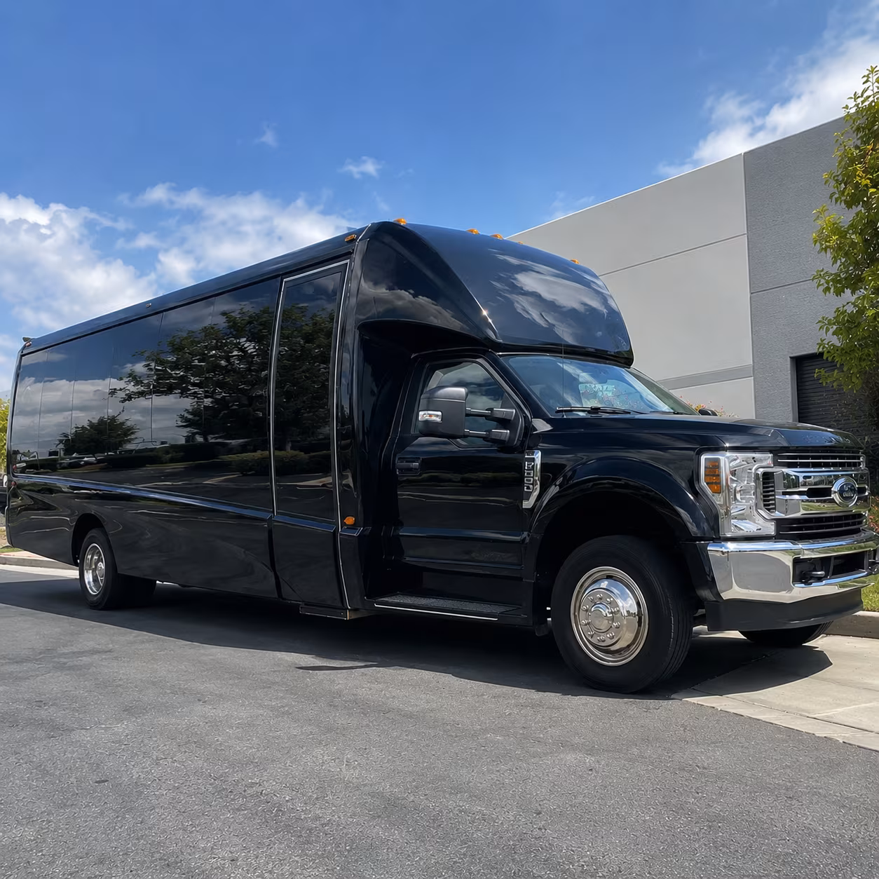 Fort Lee School Event Transportation party bus exterior