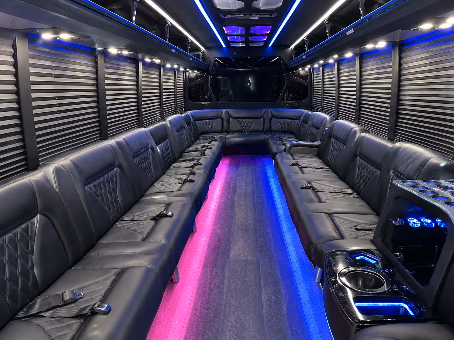 Fort Lee Sporting Event Transportation party bus exterior