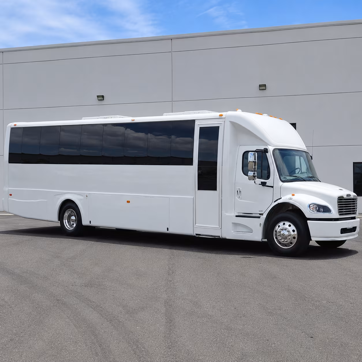 Fort Lee Wedding Transportation party bus exterior
