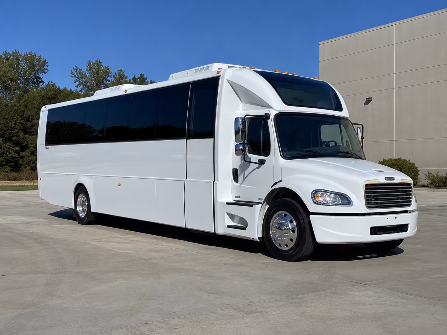 Fort Lee Wedding Transportation party bus exterior