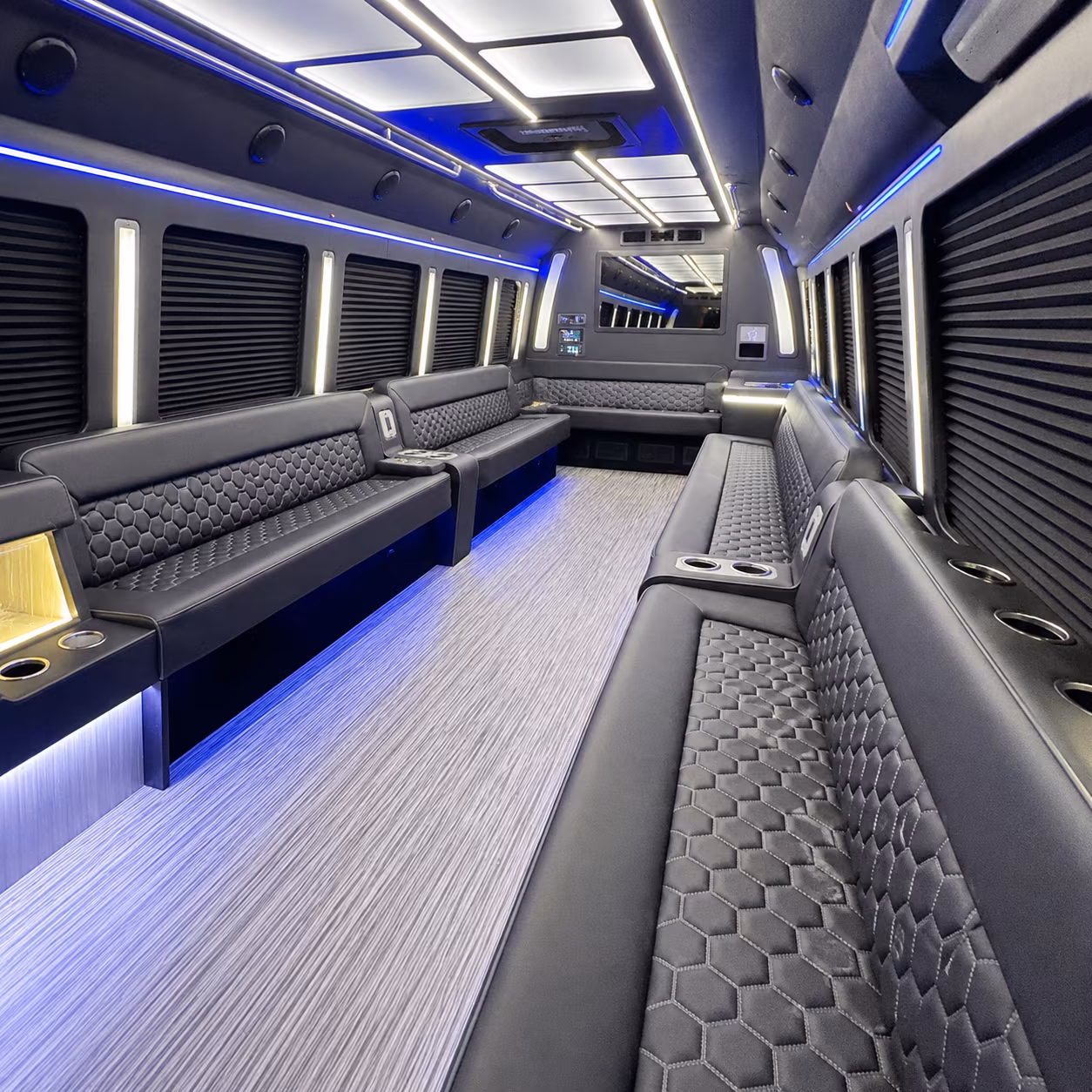 Fort Lee Winery Tour & Pub Crawl Transportation party bus interior