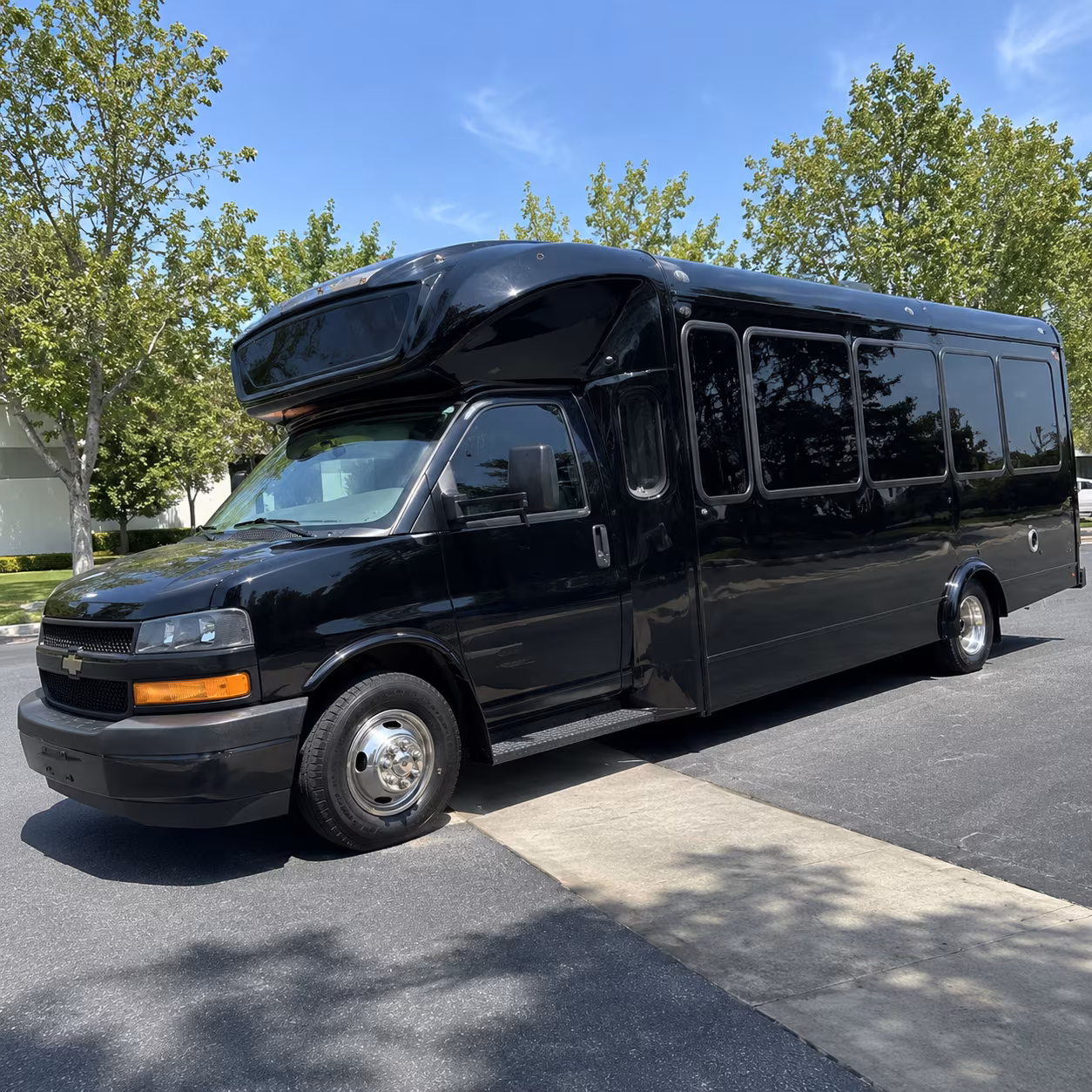 Interior of a party bus rental serving Fort Lee